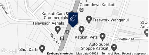 Katikati Location Map